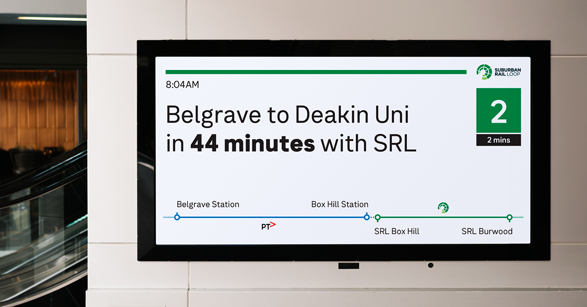 Suburban Rail Loop (@suburbanloop) on Twitter photo SRL is bringing trains to the doorstep of <a href="/Deakin/">Deakin University</a> University.
📚 Students and teachers from Belgrave will save 12 minutes with SRL – time to grab coffee before class! SRL is bringing trains to the doorstep of <a href="/Deakin/">Deakin University</a> University.
📚 Students and teachers from Belgrave will save 12 minutes with SRL – time to grab coffee before class!