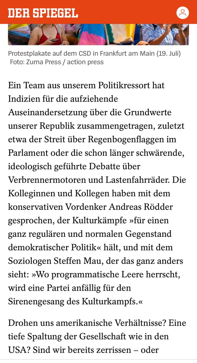 Besser zerrissen als links-grün faschistisch gleichgeschaltet