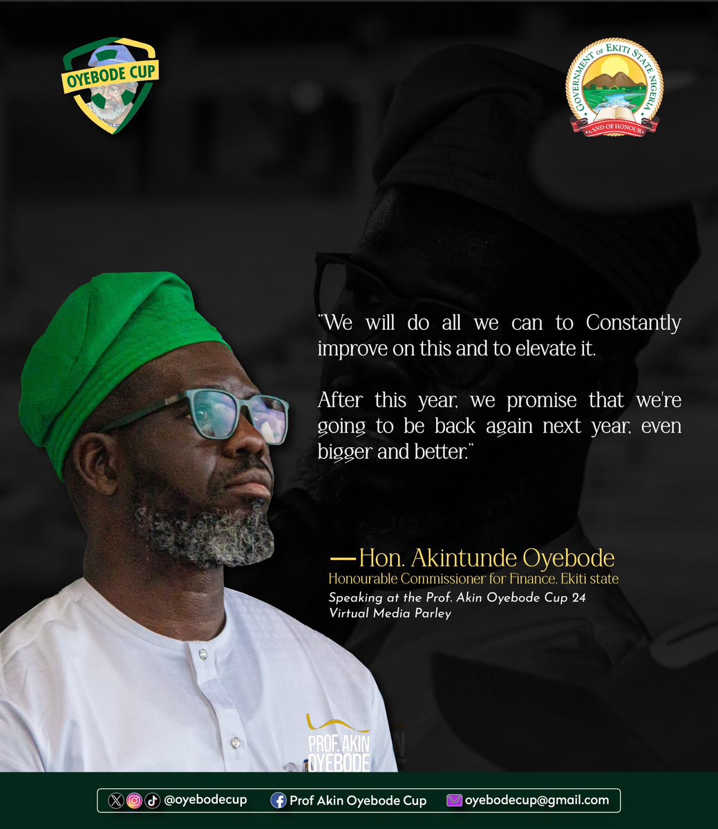 OyebodeCup's tweet image. The promise made by @abispelumi10 in 2024!
Watch this space – 2025 will be more impactful!
#ProfAkinOyebodeCup25
