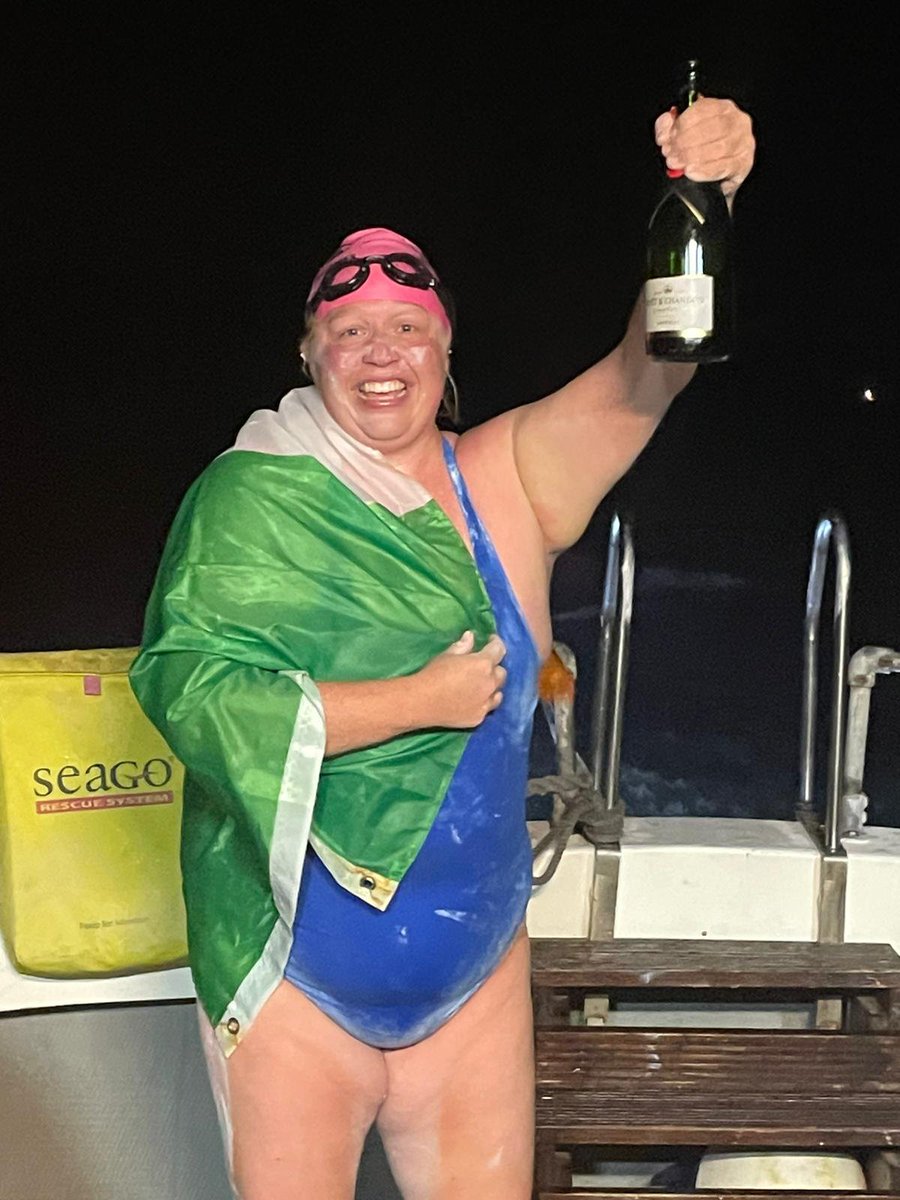 Congratulations to Hannah Gillespie who landed in France late last night completing her swim in 15hrs 22mins (unratified).
Well done Hannah and all the team on Pathfinder Charter