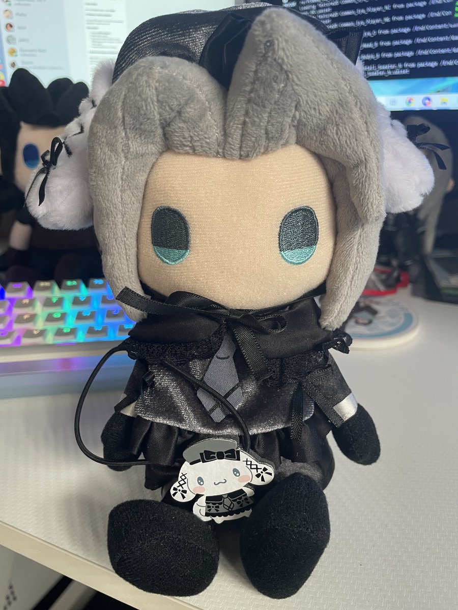 sephyethereal's tweet image. Ignore the fights in the fandom for a second and look at my plushieroth with Cinnamoroll outfits