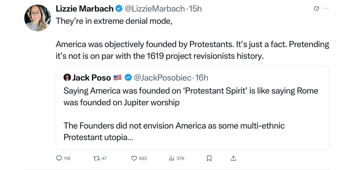 MichaeliArchang's tweet image. I would rather be in the Church Christ created than the country Protestants created.
They don’t realize how much of a self-own claiming this country for themselves actually is.
The irony is they would actually be much happier in a Catholic country. 🤭