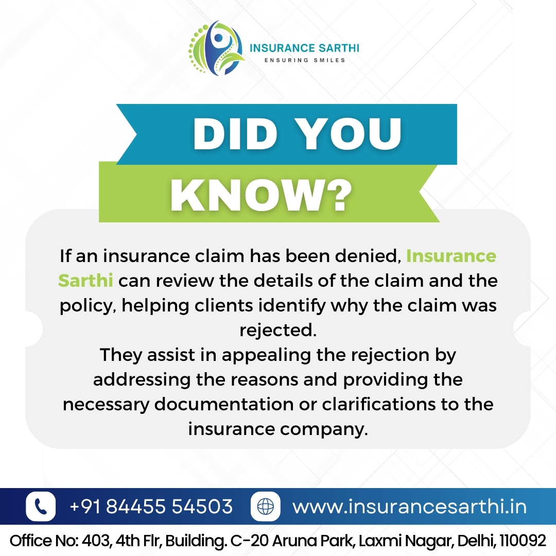 InsuranceSarthi's tweet image. If your insurance claim has been denied, it doesn’t have to be the end of the road! 🚫💼

☎️+91-84455 54503
insurancesarthi.in

#InsuranceSarthi #InsuranceClaimHelp #ClaimResolution #ExpertSupport #InsuranceSolutions #InsuranceClaims #ClaimDenied #InsuranceAssistance #Fair