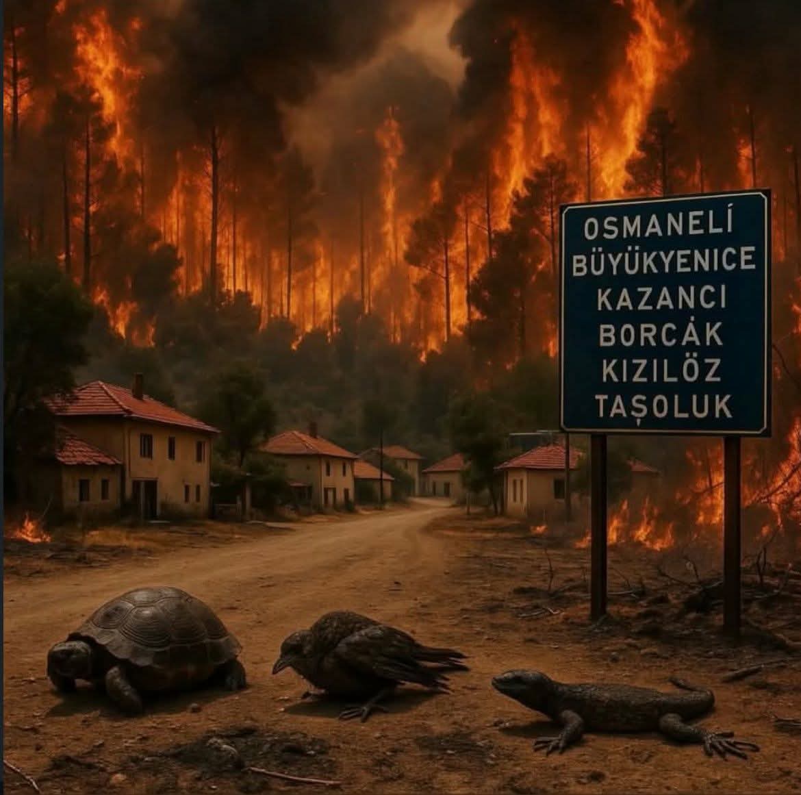Devasa bir yangın ile karşı karşıyayız fakat gündemde bile değiliz. Bilecik'in sesini duyurmamıza yardım edin. #ormanyangını #bilecik