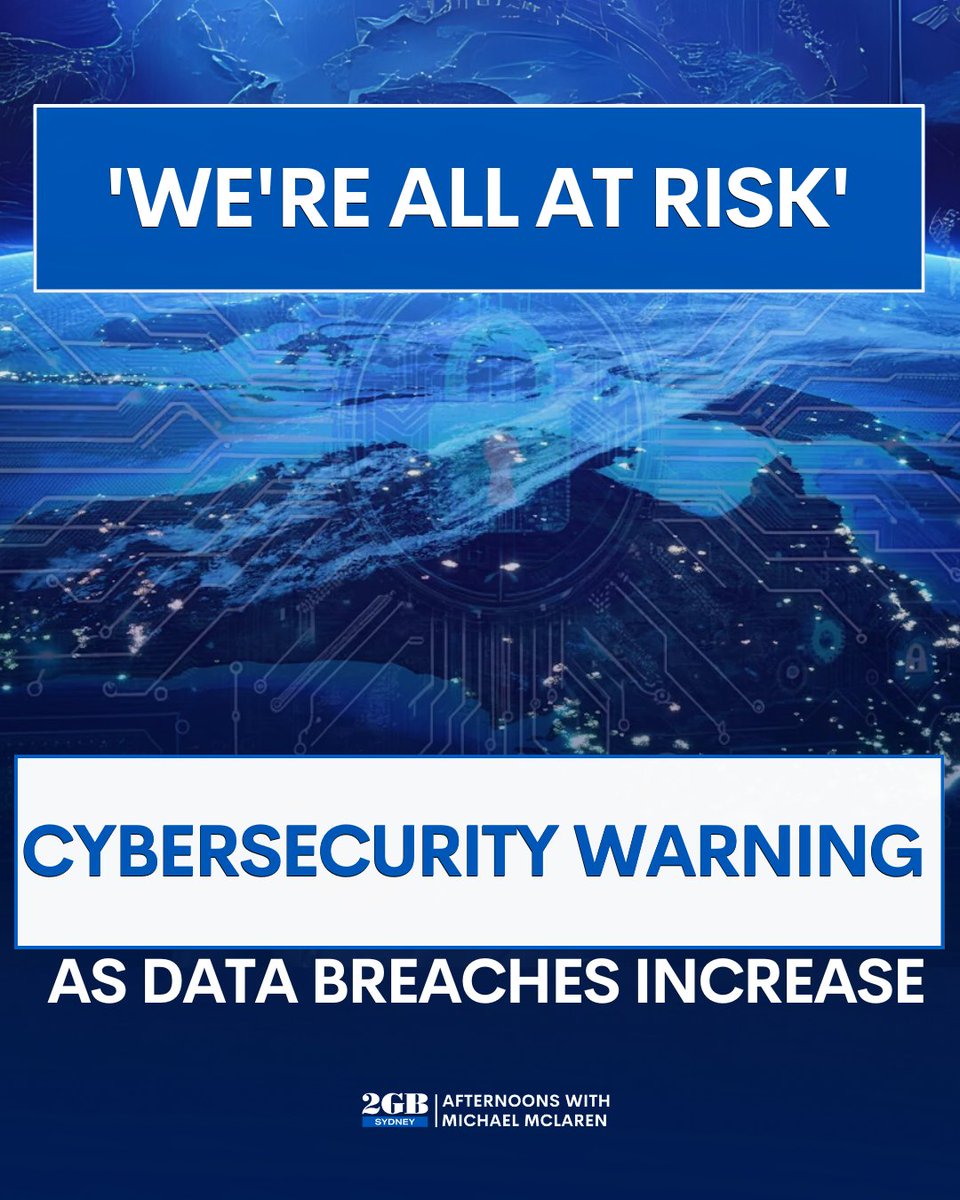 2GB873's tweet image. There are new warnings that Australians' personal information is constantly vulnerable, with daily news of major breaches. 🤔
FULL DETAILS 👉 brnw.ch/21wUnAE