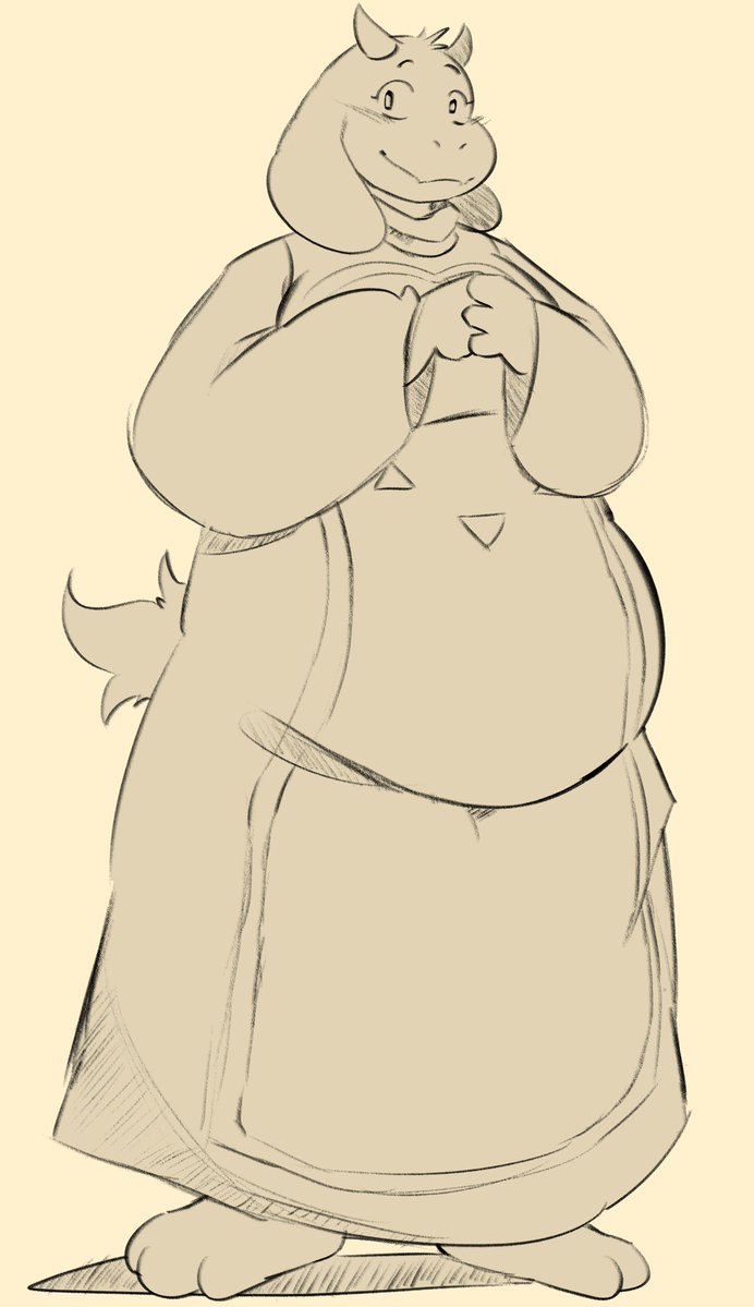 Beebun5's tweet image. Toriel sketch