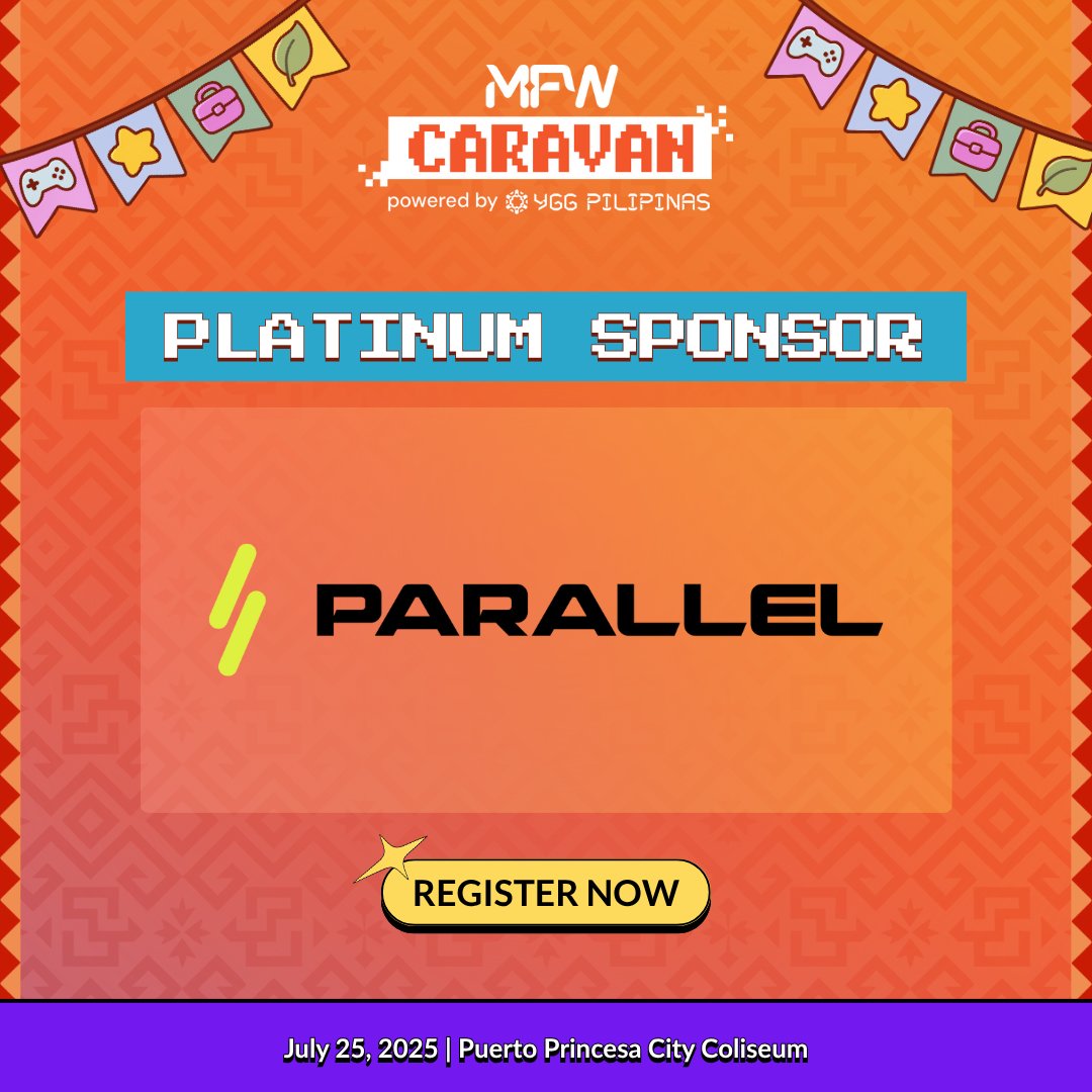 MFWCaravan's tweet image. Card games? @ParallelTCG, our Platinum Sponsor is next level.
This is a game where ownership is real! Choose a faction, build a strategy, and battle with cards that you truly own.
🗓️ July 25, 2025
📍 Puerto Princesa City Coliseum
Sign up now at yggpilipinas.link/MFWCPalawan