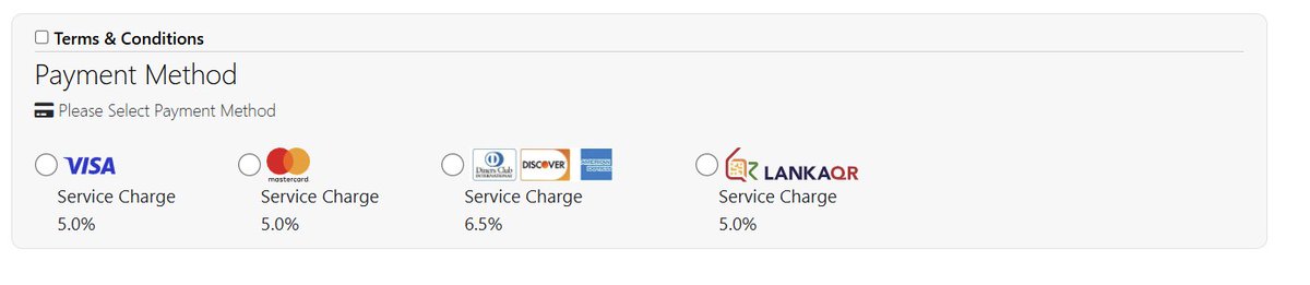 Apart from the card use fee <a href="/SriLankaRail/">Sri Lanka Railway Department</a> is charging the public 5% on Lanka QR payments when the Merchant Discount Rate is set at a maximum of 1% by <a href="/CBSL/">CBSL</a> #lka
