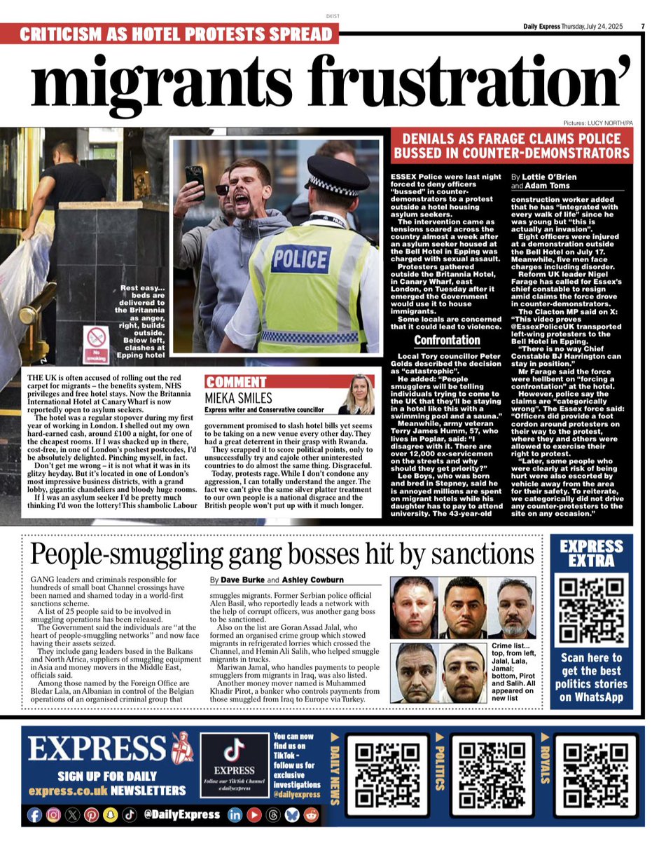 Mieka Smiles (@miekasmiles) on Twitter photo My comment piece in the <a href="/Daily_Express/">Daily Express</a> today 📰🗞️
The British people won’t put up with this much longer.
You can read it in paper today or online here: express.co.uk/news/politics/… My comment piece in the <a href="/Daily_Express/">Daily Express</a> today 📰🗞️
The British people won’t put up with this much longer.
You can read it in paper today or online here: express.co.uk/news/politics/…