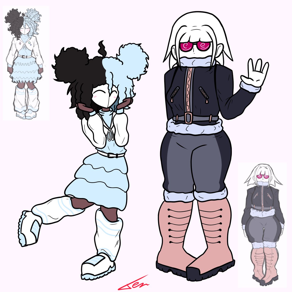 XenXenXen012's tweet image. these OCs by @handsomemyth
