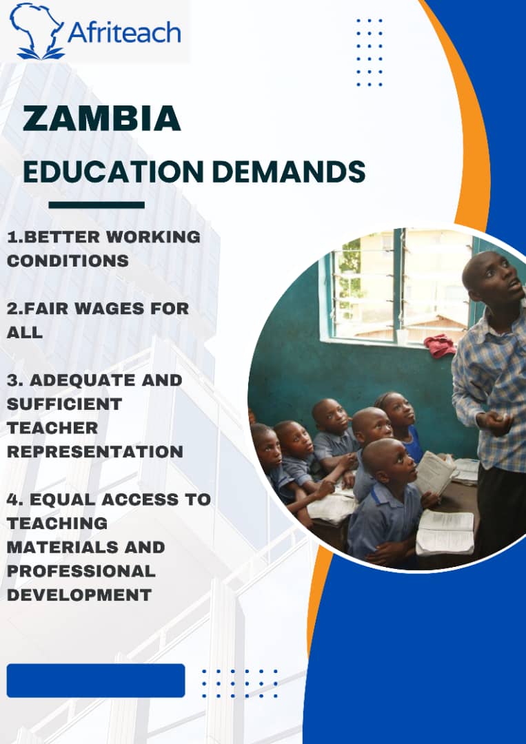 Afriteaching's tweet image. 🚨Like many other African countries,teachers in Zambia are facing monumental challenges, mainly due to inadequate funding to the education sector by  government.Investing in education clearly refers to increased quality education and access to education by all.#EducationForAll.
