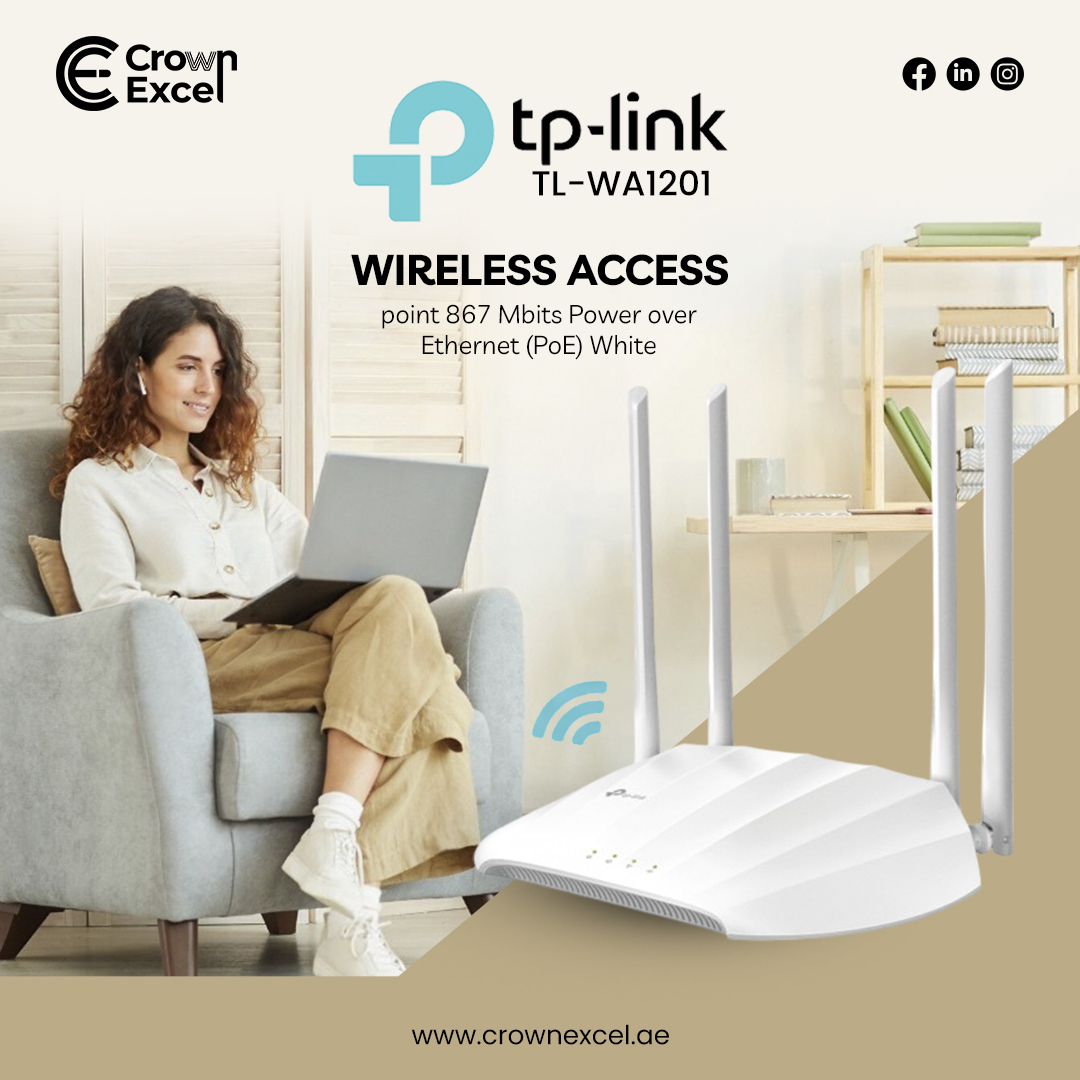 CrownExcelllc's tweet image. 💻 TP-Link TL-WA1201

📡 Enjoy seamless connectivity for work, streaming, and smart devices
⚡ Simplified setup with PoE support
📶 Reliable signal strength

🌐 Visit: crownexcel.ae

#CrownExcel #TPLINK #WirelessAccess  #SmartConnectivity #HomeWiFiUpgrade #WorkFromHome