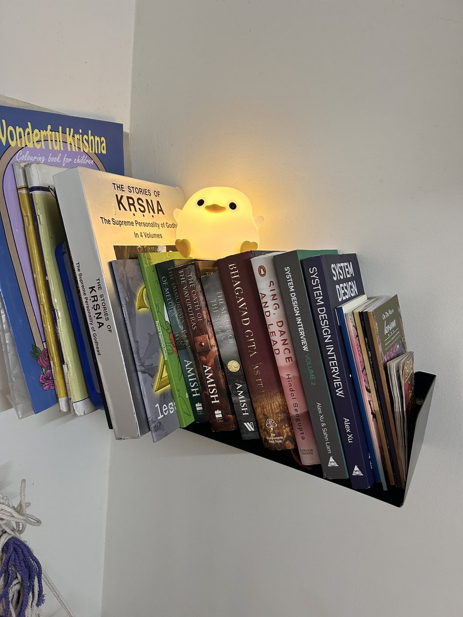 amiisha_here's tweet image. Obviously System Design books are in the religious section.