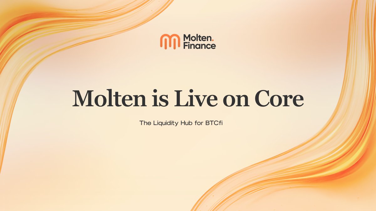 We’re building the native liquidity engine for Bitcoin DeFi.

Molten is live on Core, unlocking deep swaps, sustainable yield, and seamless UX across BTC wrappers, LSTs, and stables.

Read in full, right here👇🏻

blog.molten.finance/introducing-mo…