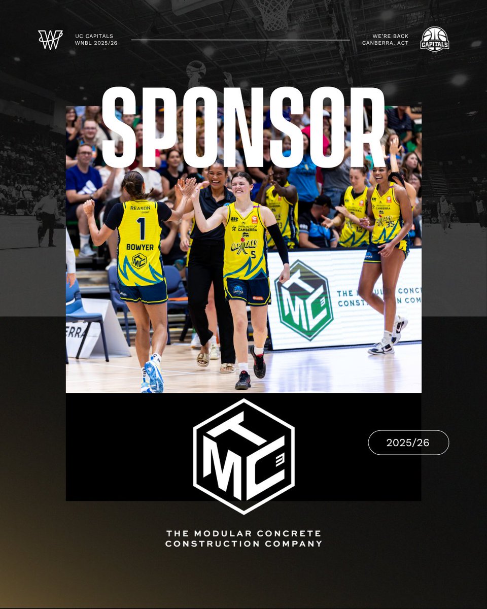 UCCapitals's tweet image. The University of Canberra Capitals are thrilled to announce that TMC Cubed will continue to be a major sponsor of the club for the 2025/26 WNBL season.
📰: Read more loom.ly/dxpegUg