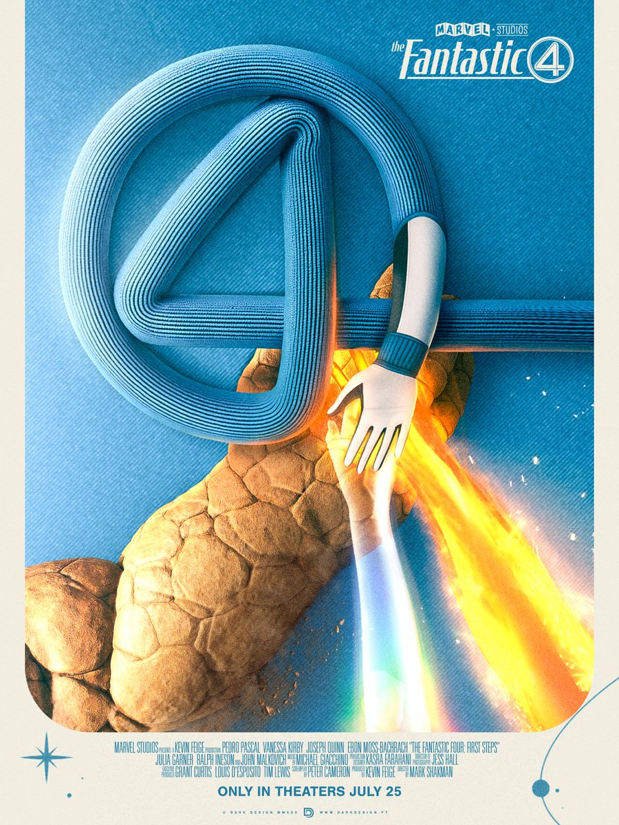 Techno (@techno_dzns) on Twitter photo A fan-made poster for Marvel’s Fantastic Four
(But actually ther are 5 now 🙃)
#fantasticfour #marvel #fanart #posterdesign #keyvisual #creativeart #marvelstudios #marvelcomics #movieposter #visualdesign #artdirection @marvelstudios @marvel @fantasticfour <a href="/AmpPosters/">AMP Posters</a> A fan-made poster for Marvel’s Fantastic Four
(But actually ther are 5 now 🙃)
#fantasticfour #marvel #fanart #posterdesign #keyvisual #creativeart #marvelstudios #marvelcomics #movieposter #visualdesign #artdirection @marvelstudios @marvel @fantasticfour <a href="/AmpPosters/">AMP Posters</a>
