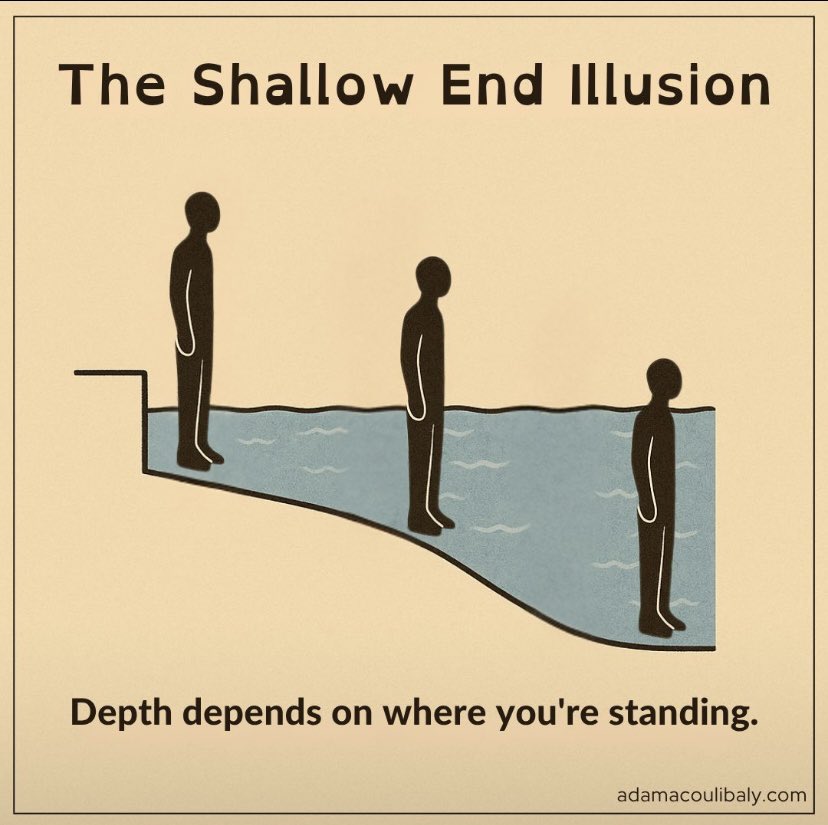 fambasayi's tweet image. Same water. Same pool. Different experiences.

It’s easy to underestimate others struggle when we’re standing in the shallow end. For us, things seem manageable. 

We forget others may be fighting to keep their head above water.
 
By Adama Coulibaly