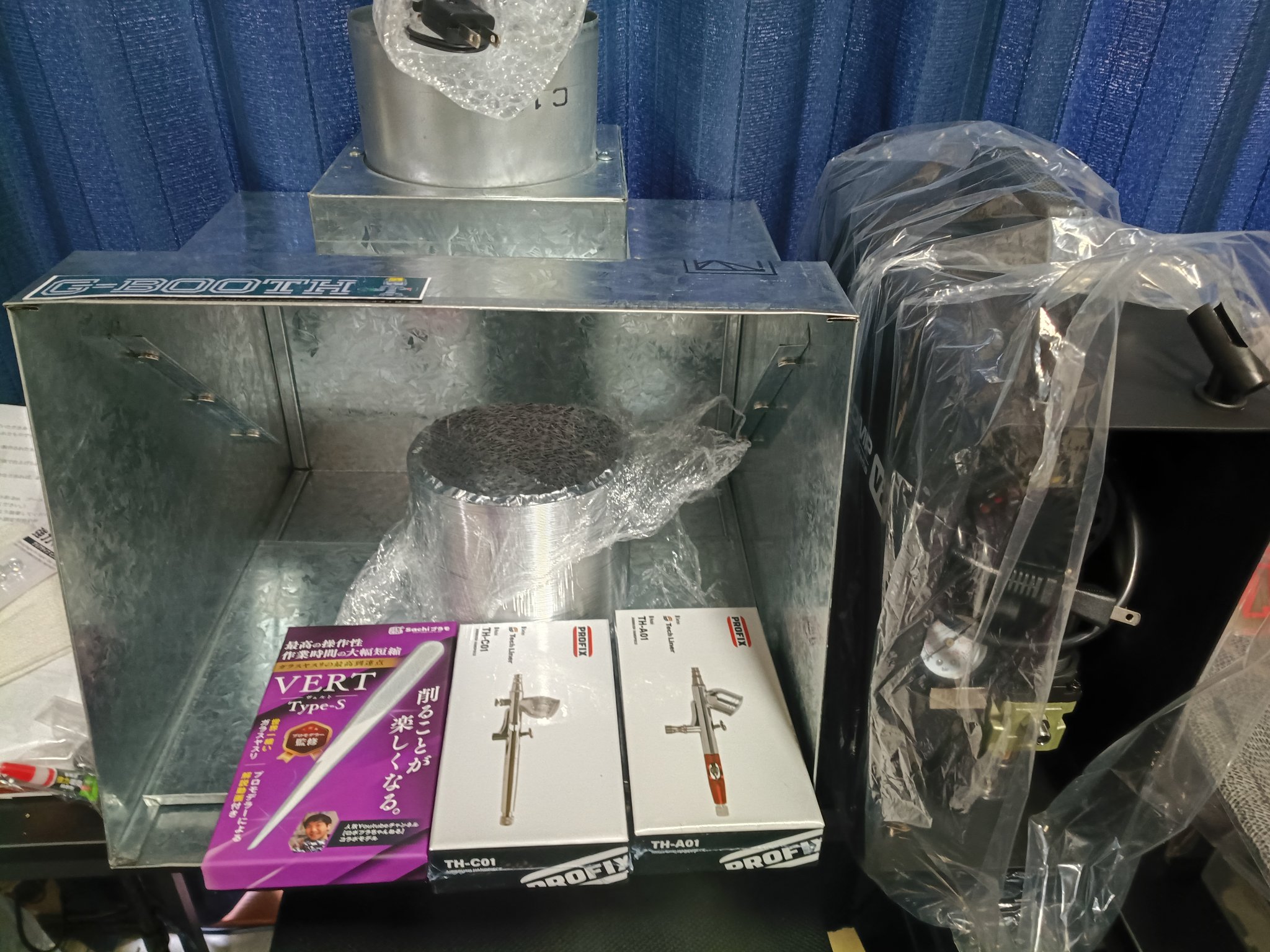 G-BOOTH M-02 研磨塗装ブース 実用新案2段階切替　400m3/h 楽天ランキング1位】 G-BOOTH M-02 研磨塗装ブース 実用新案2