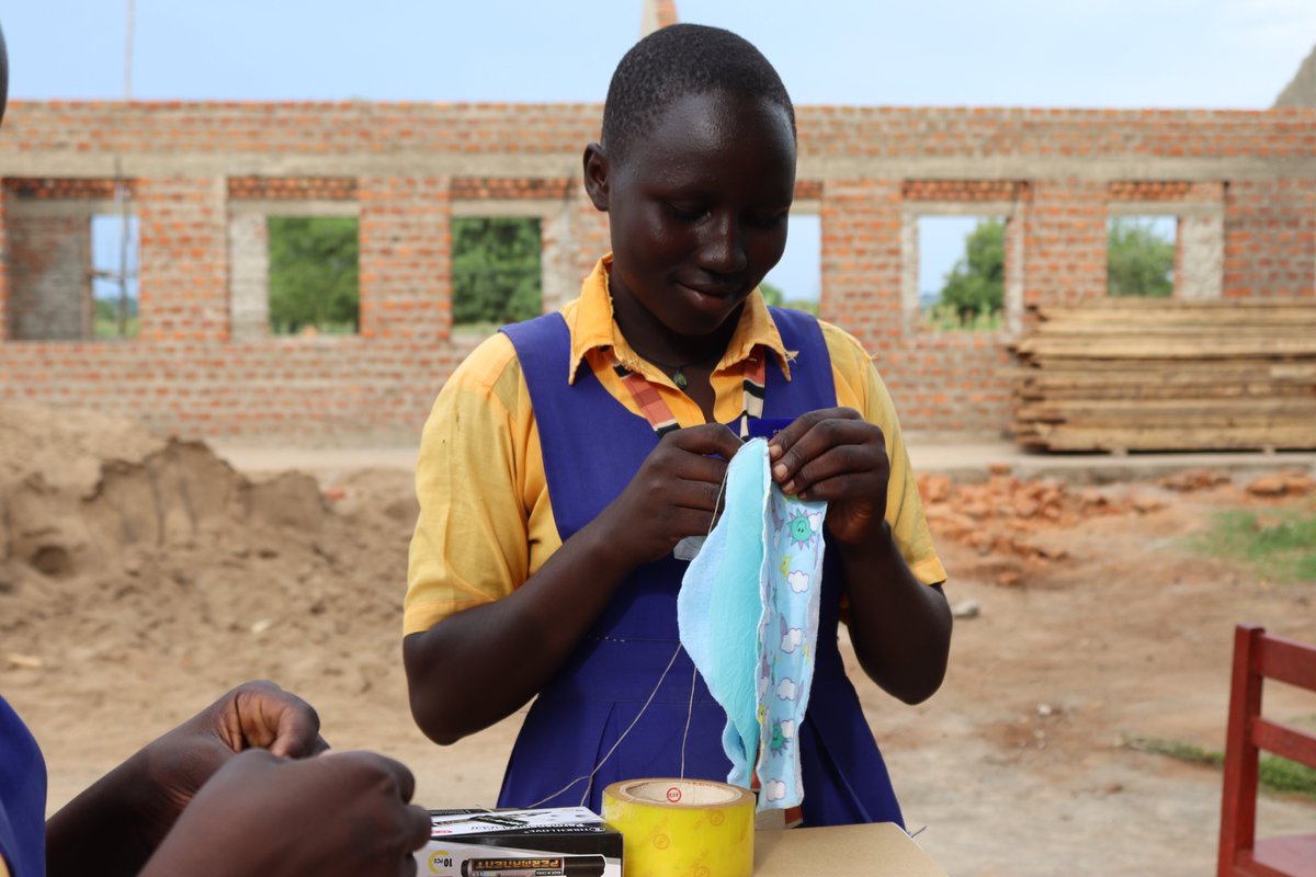 WindleUganda's tweet image. In Pallorinya Settlement, many girls miss school every month because they lack sanitary pads.
But at Our Child Primary School, that’s changing.
Supported by @LDSCharities, students are learning how to make reusable pads — restoring dignity, one stitch at a time. #MenstrualHealth