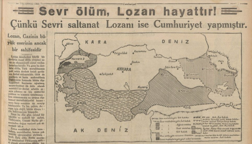 “Sevr ölüm, Lozan hayattır !”