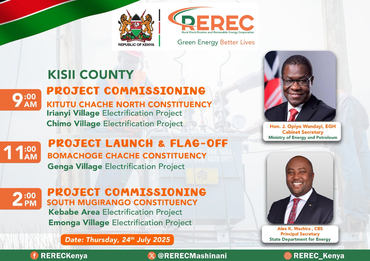 Rural Electrification and Renewable Energy Corp. (@rerecmashinani) on Twitter photo 