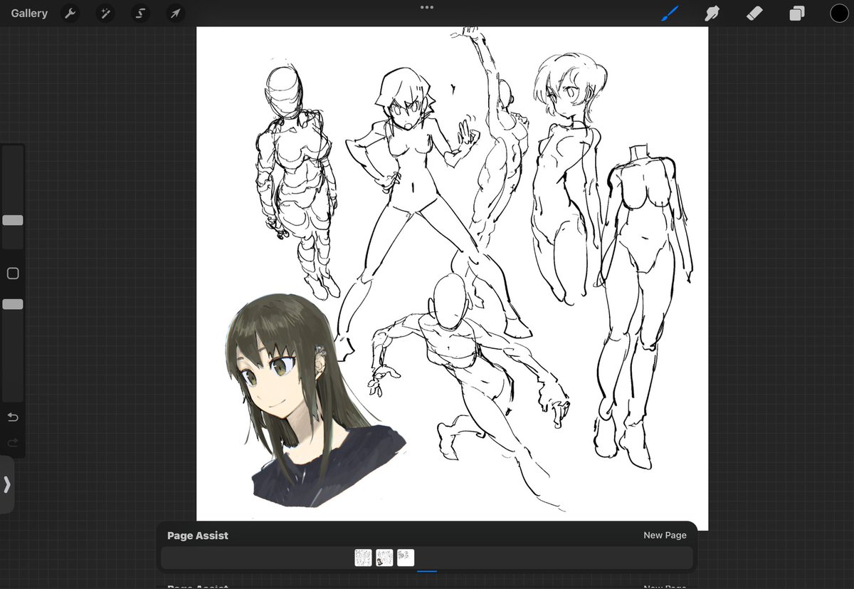 7bun_junbun's tweet image. Rakugakis made on stream
