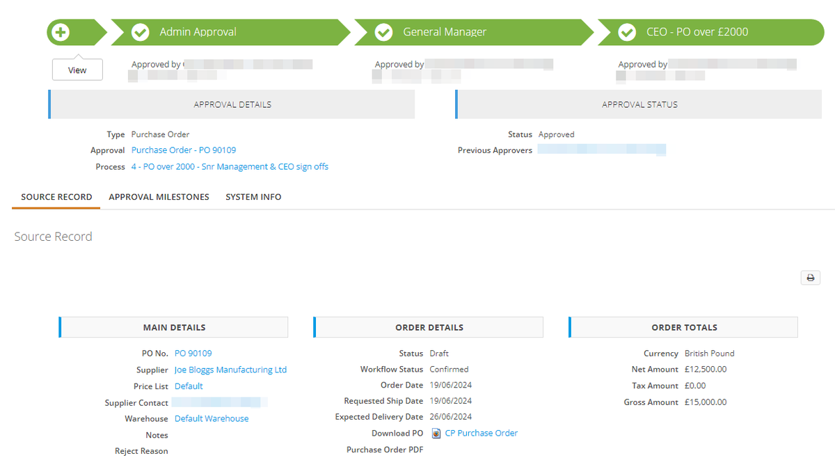 lowcodeplatform's tweet image. Looking to streamline your approval workflows for POs, sales orders, and invoices? Our customisable #workflow template has got you covered! Whether you need a single or multi-level workflow, our solution can help you save time and increase efficiency applications-platform.com/template-apps/…