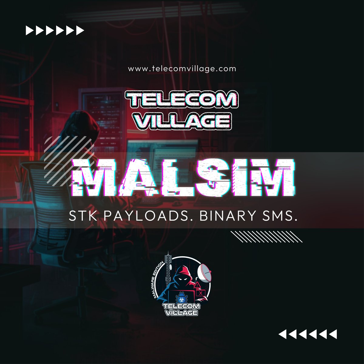 TelecomVillage's tweet photo. MALSim is live.
STK payloads. Binary SMS.
We're messing with SIMs — on purpose.
🔧 Workshop incoming.
#TelecomVillage #MalwareEdition #DC33 #SIMHacks #HackTheSignal https://t.co/51w0FUJbH4