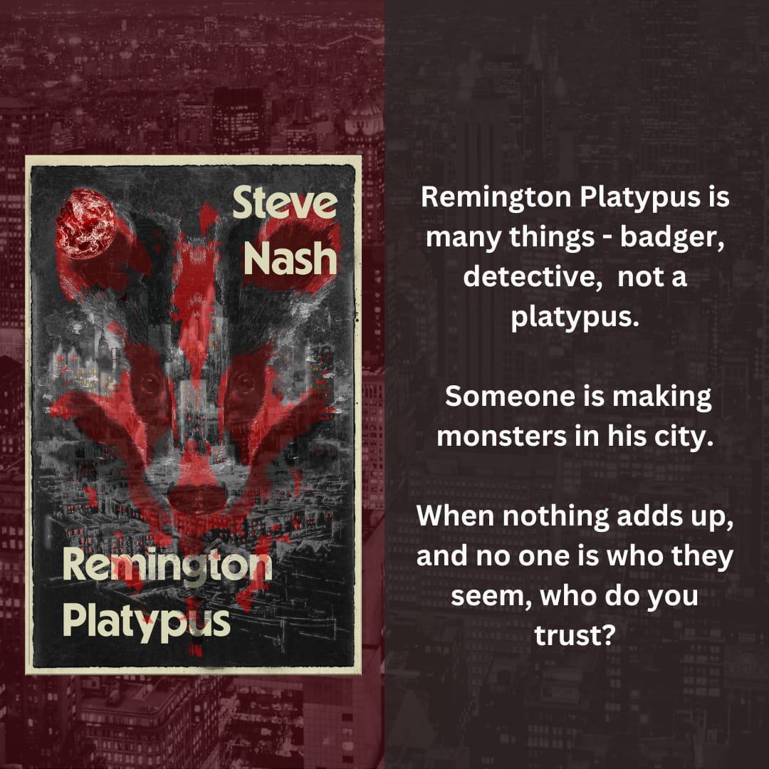 northodoxpress's tweet image. 🚨1 WEEK TO GO🚨
The incredible Remington Platypus by Steve Nash is out next Thursday!
Described by reviewers as "Watership Down meets Silence of the Lambs" and "Noir for the neurodivergent soul", details and preorder are available here: share.google/41KkJ3FJqXHLf2…