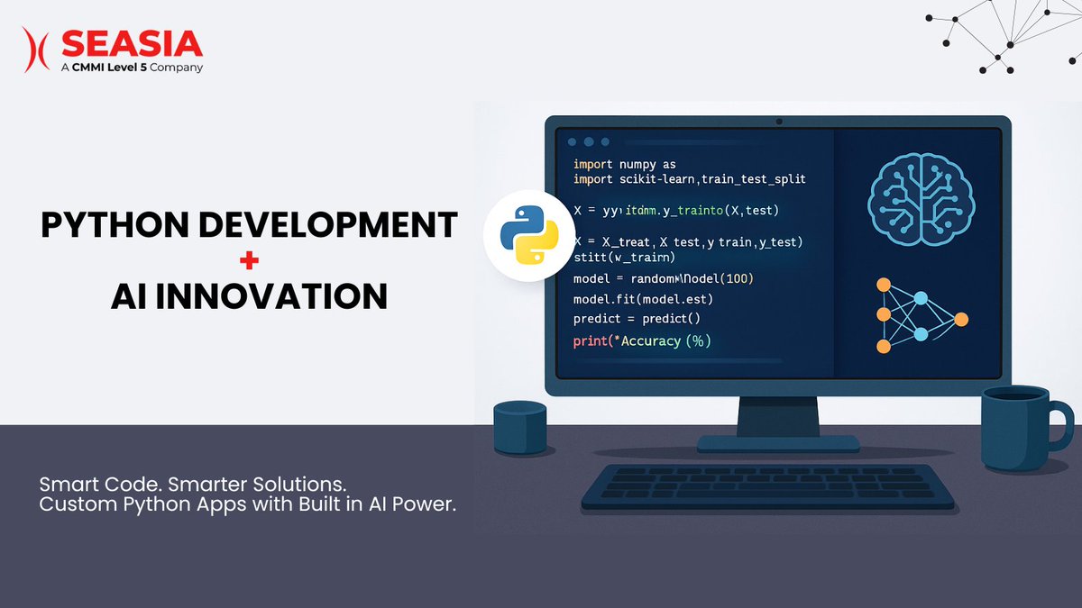 LizaKosh4's tweet photo. Want to power up your #Python app with #AI? Build one that learns, adapts, and #Automates — right out of the box.

Partner with Seasia to Build AI-Powered Python Solutions. 🔗https://t.co/RUrv3Yhquh

#PythonDevelopment #AIInnovation #CustomSoftware #Technology #AppDevelopment https://t.co/R8DBEKFS4u