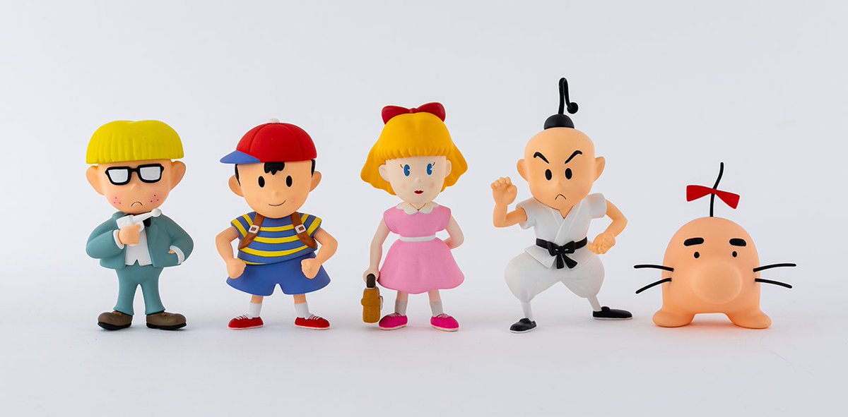 MOTHER2 フィギュアコレクション4体セット （ネス、ポーラ、プー、ジェフ） MOTHER2』から粘土フィギュアが発売決定。ネス、ポーラ、ジェフ、プー