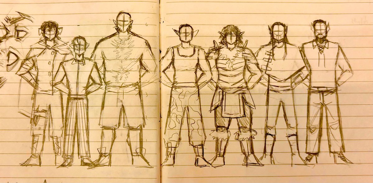garbage_OwO's tweet image. sorry more oc doodles. just needed to get a rough approximation of how microscopic wilkes is compared to the rest of his family