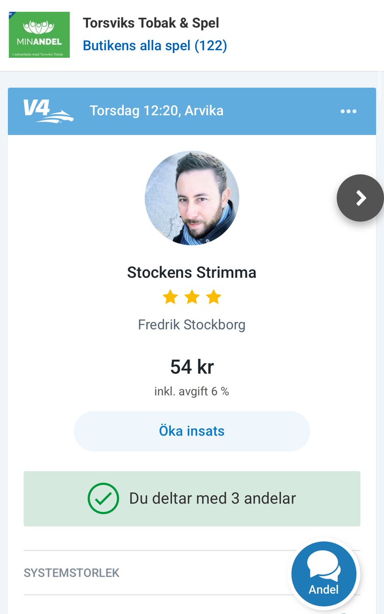 Lunchlappen öppen! 🫶 

atg.se/torsvikstobak/…

#V4 <a href="/MinAndel/">MinAndel.se</a>