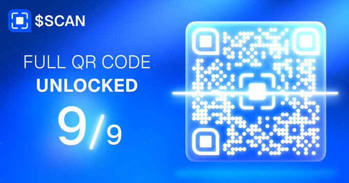 QRBase $SCAN Full QR Code Unlocked at 9/9