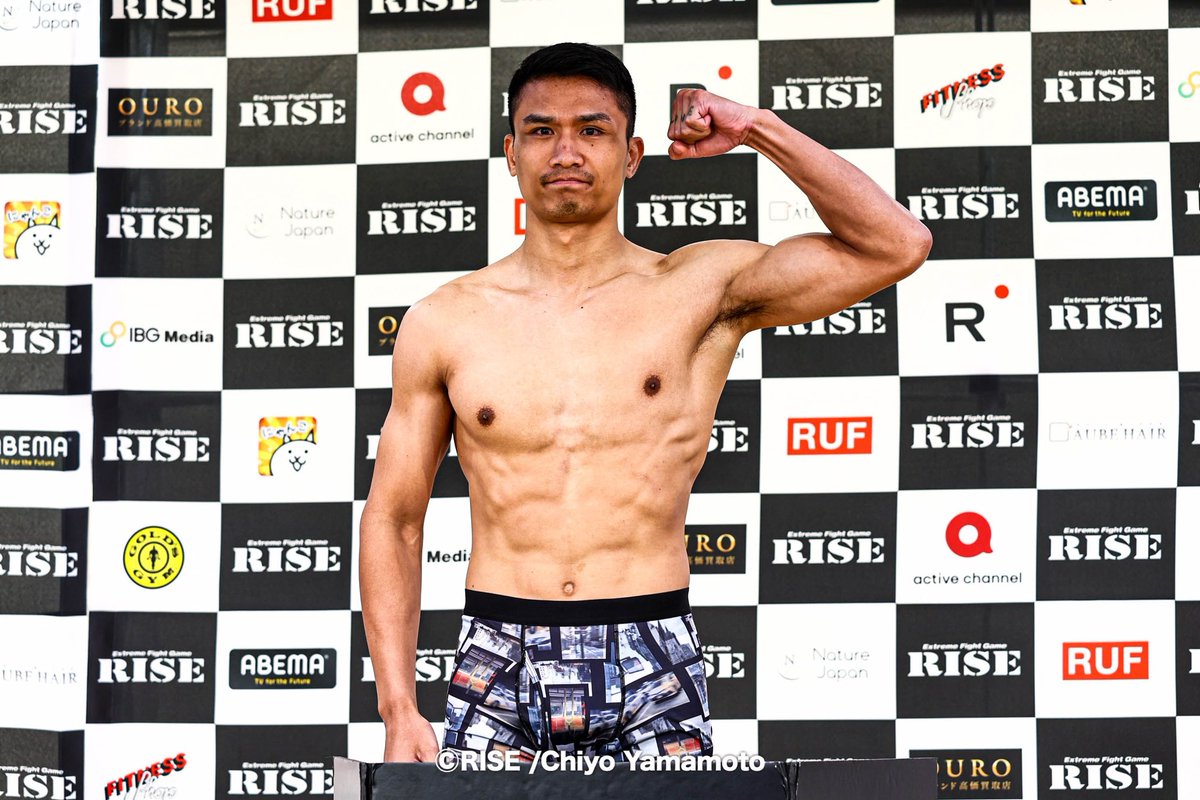 RISE_2003's tweet photo. ／✨
🥊SUMMER FIGHT SERIES
🔥#RISE190
⚖️前日計量結果
＼✨

▼セミファイナル［第11試合］ミドル級（-70kg） 3分3R延長1R
實方拓海（日本/TSK japan／ウェルター級1位、WMC日本スーパーライト級王者）
✅69.80kg
vs
シンパヤック・ハマジム（タイ/HAMA・GYM／元ラジャダムナンスタジアム認定スーパーバンタム級2位）
✅69.60kg

📅7.25 FRI
📍東京･後楽園ホール
📝https://t.co/Fr5RRwAYAN