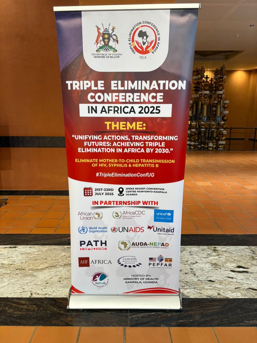 UNAIDS_UG's tweet image. Over the past three days, @UNAIDS has joined partners in the #TripleEliminationConfUG. We reaffirm:
▶️Empowered communities are key
▶️Child survival is a shared responsibility
Ending vertical transmission is possible, but we must act, collaborate, and remain accountable.