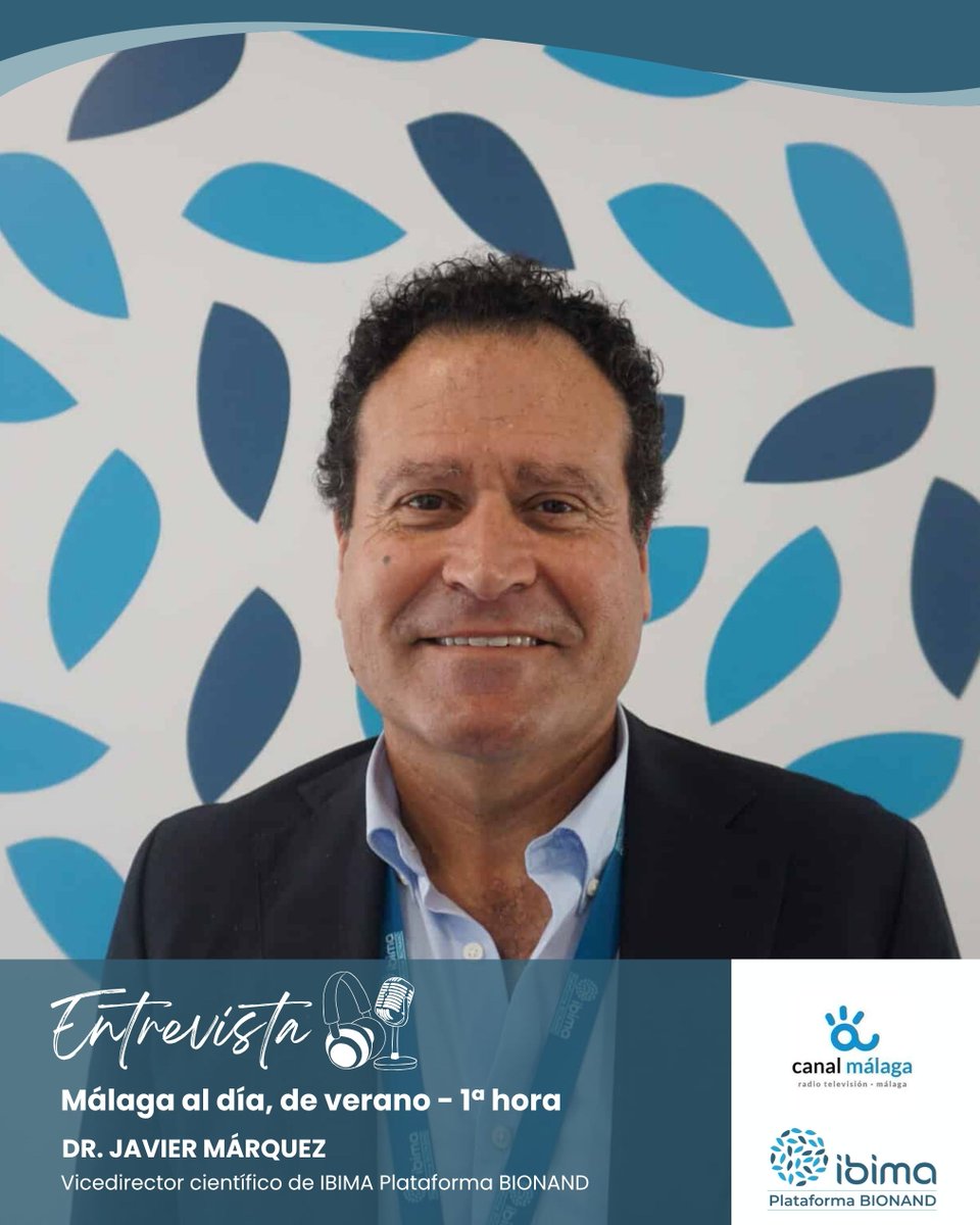 _ibima's tweet image. 🎙️ Nuestro vicedirector científico, Javier Márquez, interviene en @Malagaaldia1 para hablar sobre la campaña solidaria "Málaga Unida Contra el Cáncer".
Escucha la entrevista en:
youtube.com/watch?v=YOdRpt…