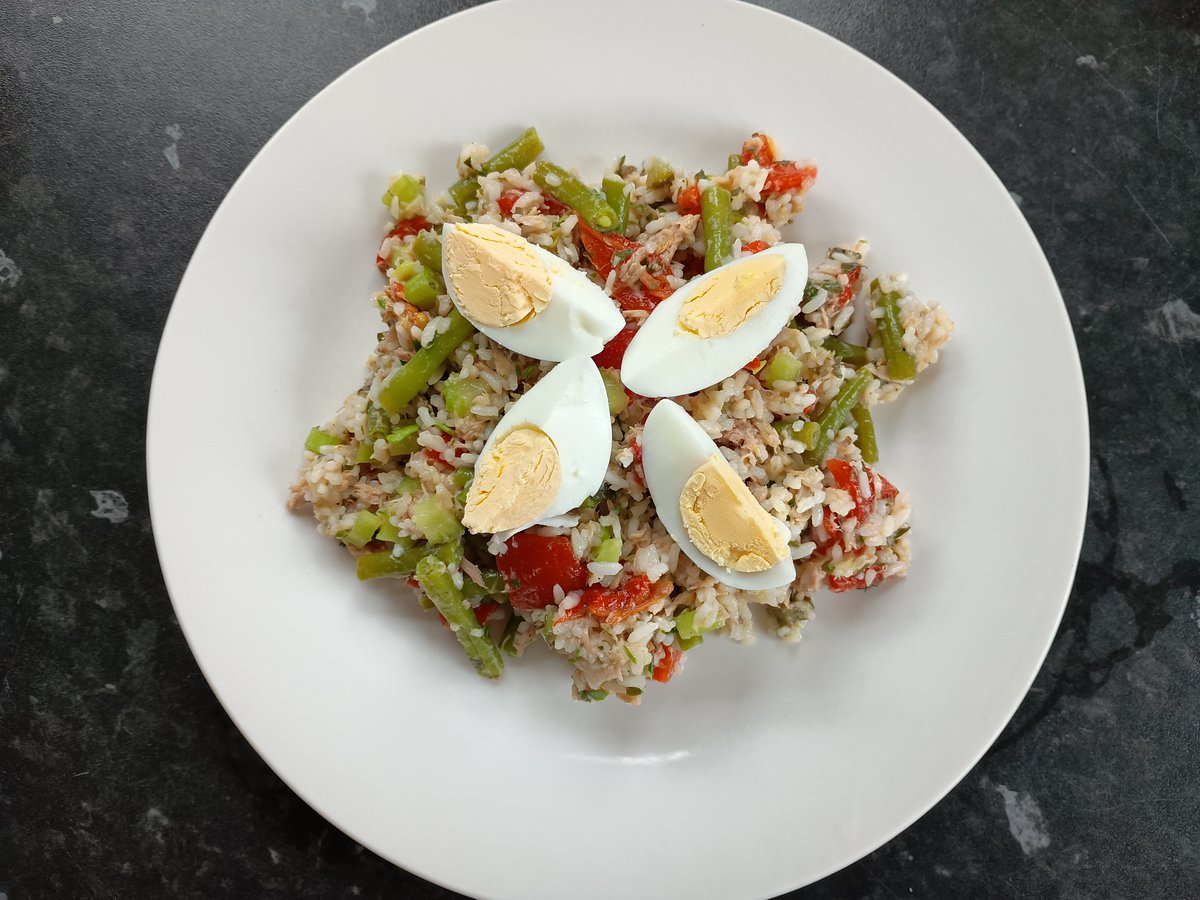 Helen Segebarth (A981194) (@helenterrapin) on Twitter photo This week's <a href="/racheleats/">Rachel Roddy</a> Rice salad with red peppers, celery, herbs & egg
theguardian.com/food/2025/jul/…
Definitely a great rice salad. Lovely blend of flavours & tasty vegetables- I even managed to find preserved red peppers! We had ours fridge-cold with ice cream for afters. Delicious! This week's <a href="/racheleats/">Rachel Roddy</a> Rice salad with red peppers, celery, herbs & egg
theguardian.com/food/2025/jul/…
Definitely a great rice salad. Lovely blend of flavours & tasty vegetables- I even managed to find preserved red peppers! We had ours fridge-cold with ice cream for afters. Delicious!