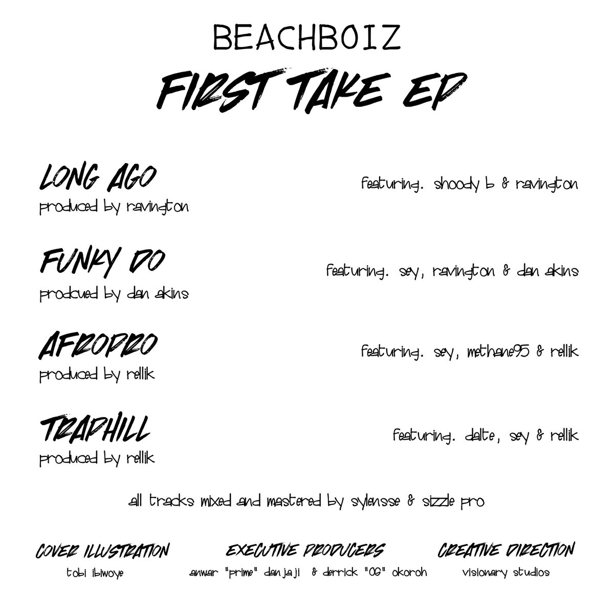 - 🚨

<a href="/BEACHBOIZNG/">BEACHBOIZ</a> 

💽   “First Take” (E.p)

🗓️    out now on all platforms❗️

⛓️‍💥open.spotify.com/album/5MjYpEYQ…