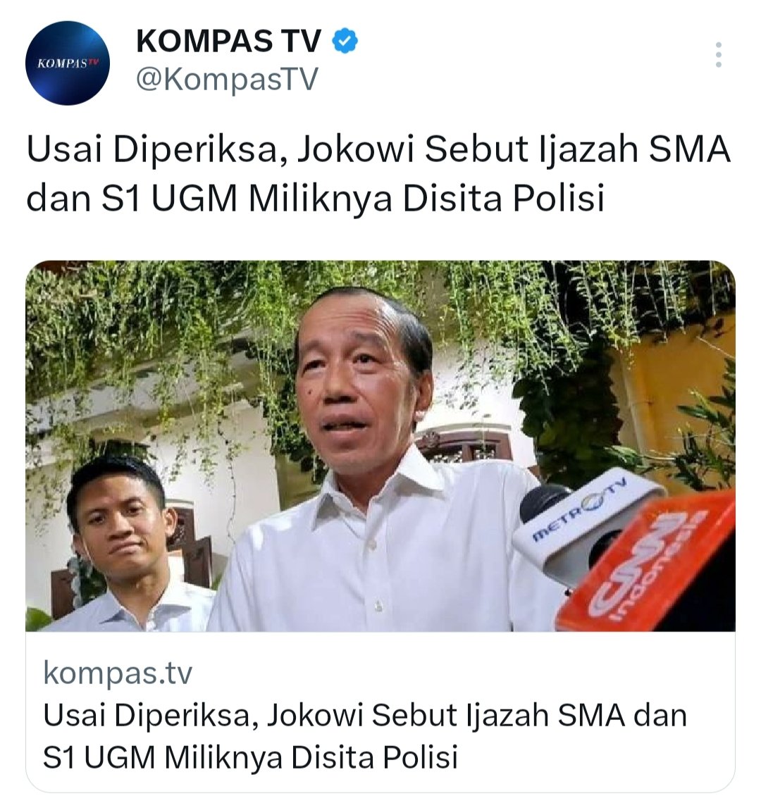 DokterTifa's tweet image. Ijazah disita Polisi?
Yang betul? Disita dimana?
Polres Solo atau Polda Metro Jaya?
Kalau memang disita, berarti harus ada BERITA ACARA PENYITAAN.
Rakyat harus tahu nomor berapa Berita Acara Penyitaannya.