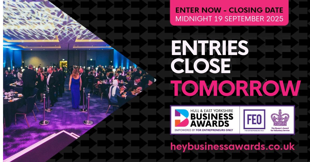 🚨 Entries close TOMORROW! We've got some cracking entries coming in – is yours one of them? Time to stop tweaking and start submitting 👇 heybusinessawards.co.uk #HEYBA #finalcallforpublicinterest
<a href="/FEOHull/">ForEntrepreneursOnly</a>