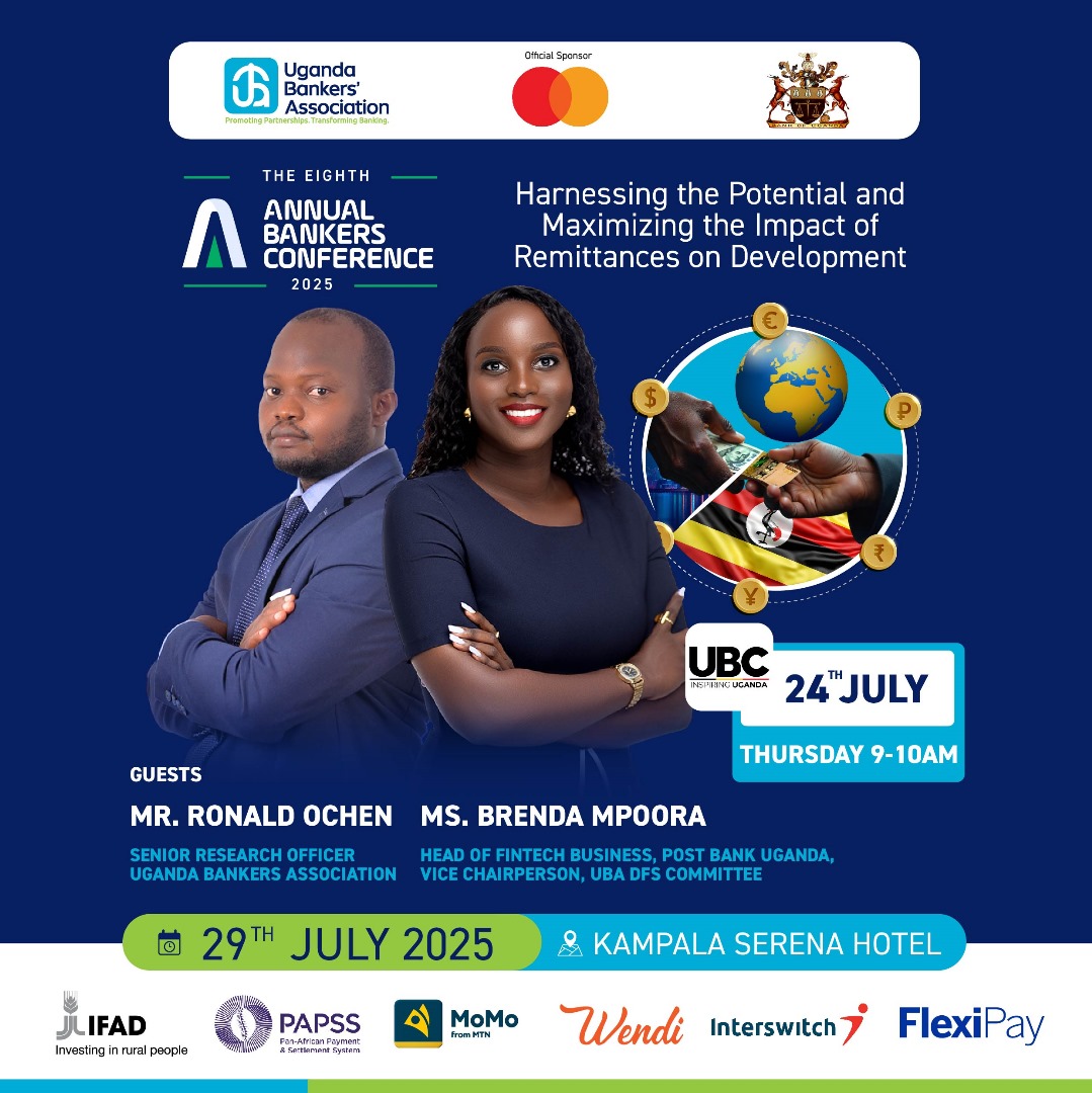 Happening Now! 🎙️

Tune in live on <a href="/ubctvuganda/">UBC UGANDA</a> as <a href="/OchenRonald/">Ronald Ochen @Wod Acholi</a>, Our Senior Research Officer and Ms. <a href="/MpooraBrenda/">Brenda Mpoora</a>, Head of Fintech Business at <a href="/postbankug/">Pearl Bank Uganda</a> &amp; Vice Chairperson of the UBA DFS Committee, share exclusive insights ahead of the 2025 Annual Bankers’ Conference scheduled