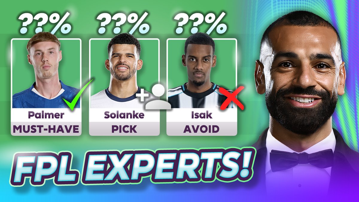 HollyShand's tweet image. 📹 𝗡𝗘𝗪 #𝗙𝗣𝗟 𝗩𝗜𝗗𝗘𝗢 I’ve crunched the numbers from my panel of 100 experts first drafts to bring you their overall player shortlist!
👑 Salah, Haaland or neither?
⛔️ Overlooked premiums?
🤑 Best budget enablers?
The results WILL surprise you!👇
youtu.be/a5IW6tK18_o
