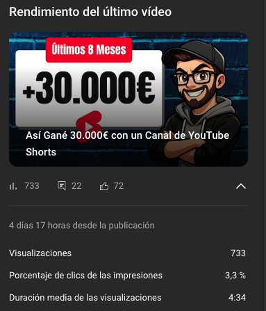 Mondyk_'s tweet image. Muy contento con la acogida del vídeo de la semana pasada del canal de Mondyk, mucha interacción, y sigue pillando views diariamente.
Aunque parezca poco, es algo que me hace muchísima ilusión porque es más "personal".
Gracias 🫶