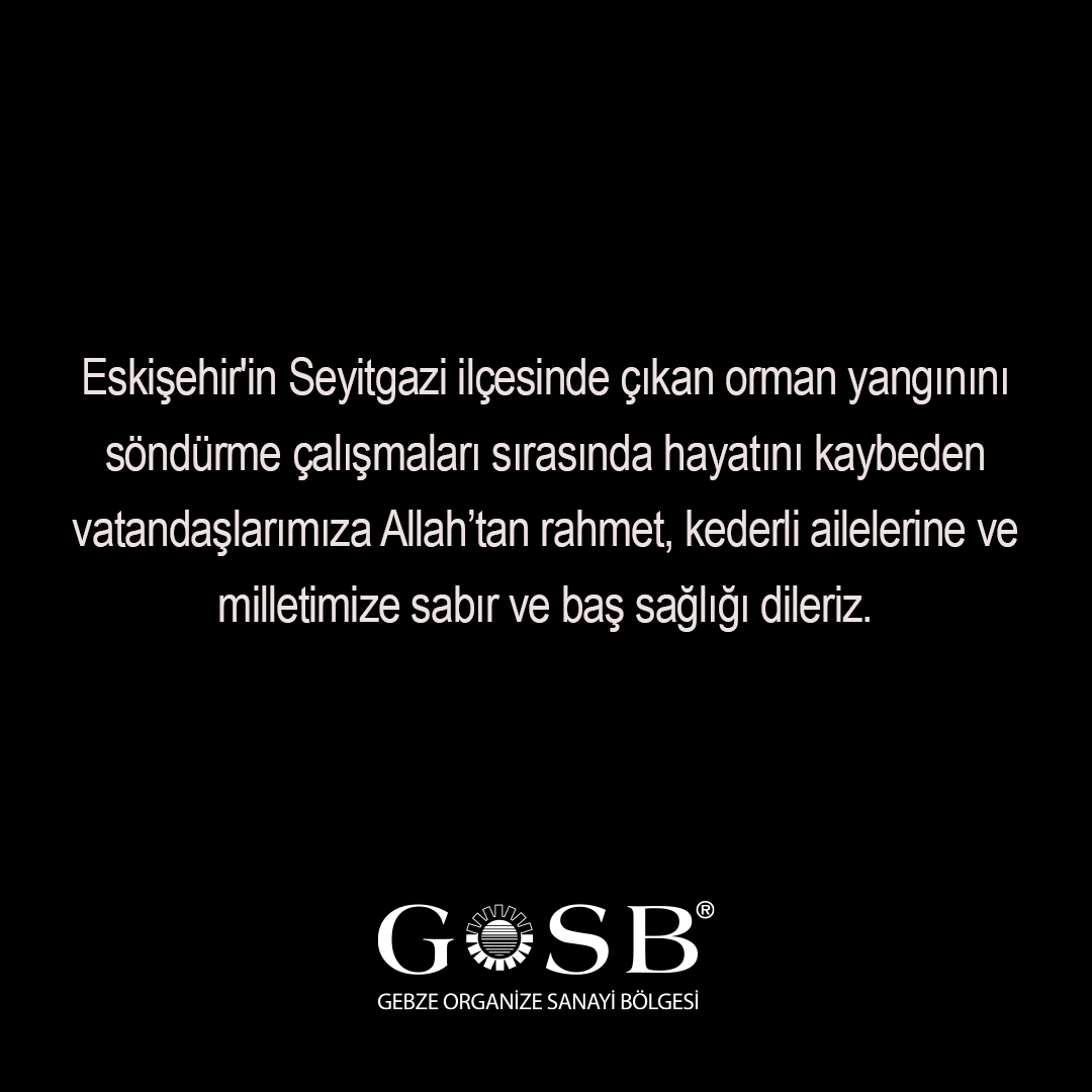 Gebze Organize Sanayi Bölgesi (@gosb1986) on Twitter photo 