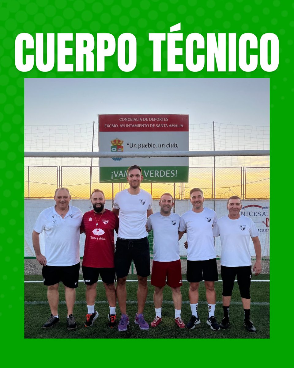 Os presentamos al Cuerpo Técnico que acompañará a Carlos Pizarro esta temporada en el club

-1 ENTRENADOR: Carlos Pizarro
-2 ENTRENADOR: Juanfran Gómez 
-ENTRENADOR PORTEROS: Pedro Cuesta
-ANALISTA: Juanfer Gil
-PREPARADOR FÍSICO: Roberto Ortiz

Mucha suerte a todos

VAMOS VERDES