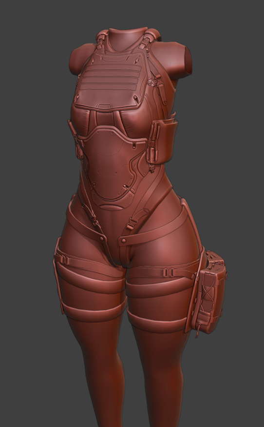 Angelestro03's tweet photo. finishing the sculpting for the new vest on the suit, I'll be adding further details during the bake, but we're 90% done now onto the places holder and remaking them to fit the rest
#furrygirl #VRChat始めました #Cyberpunk #3dart #futuristicvibes https://t.co/9uCUQIL4E9