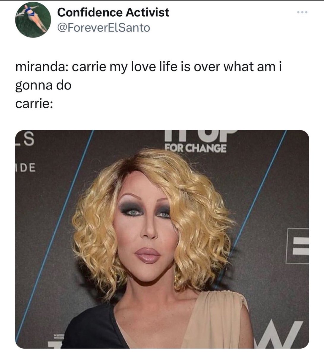 tonypodex's tweet image. binged sex and the city and finally at peace with being a Carrie