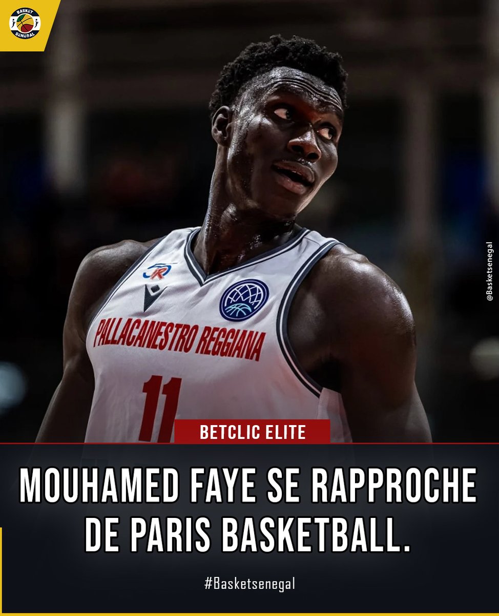 Basket_Senegal's tweet image. 📢Betclic Elite 🏆
Le pivot sénégalais Mouhamed Faye🇸🇳 serait tout proche de rejoindre Paris Basketball🏀
Lire ici : basketsenegal.com/france-betclic…
#basketsenegal #parisbasketball #betclicelite