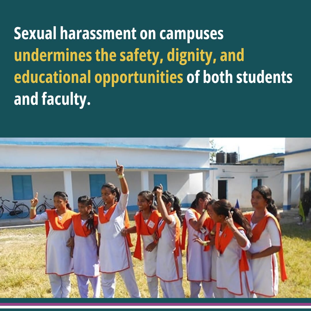 Martha Farrell Foundation (@foundationmf) on Twitter photo Yet, between April 2022 and March 2023, the University Grants Commission (UGC) received annual reports on the status of sexual harassment on campuses from only 238 universities and 372 colleges, and only 1,599 awareness workshops were conducted during this period. <a href="/IDRC_CRDI/">IDRC | CRDI</a> <a href="/WHO/">World Health Organization (WHO)</a> Yet, between April 2022 and March 2023, the University Grants Commission (UGC) received annual reports on the status of sexual harassment on campuses from only 238 universities and 372 colleges, and only 1,599 awareness workshops were conducted during this period. <a href="/IDRC_CRDI/">IDRC | CRDI</a> <a href="/WHO/">World Health Organization (WHO)</a>